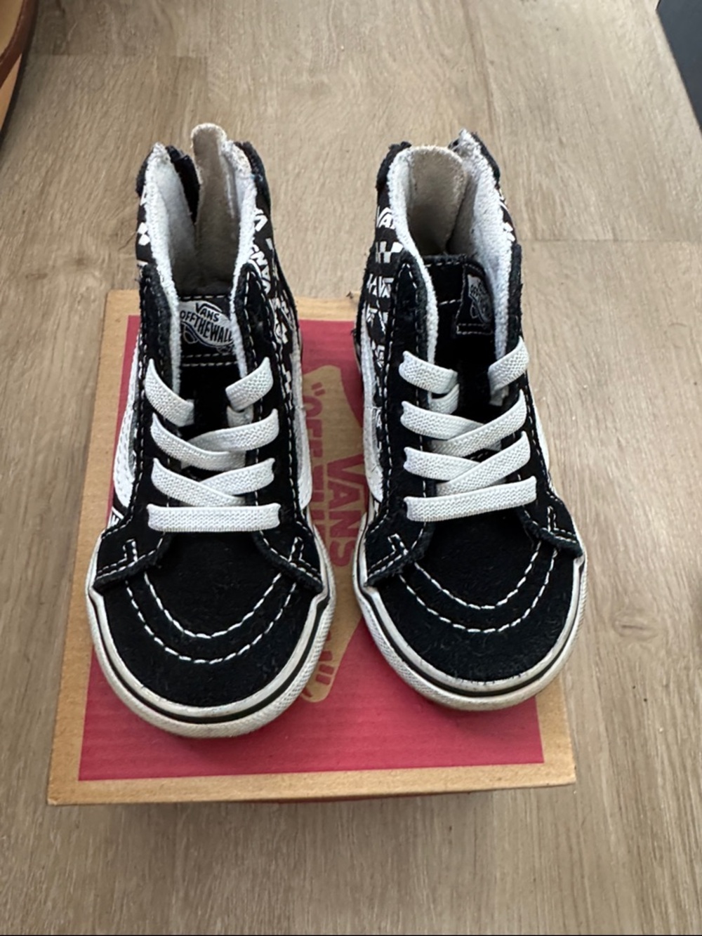 Vans Kids Black & White High-Top Sneakers